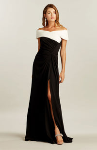 Marion Two Tone Crepe Gown
