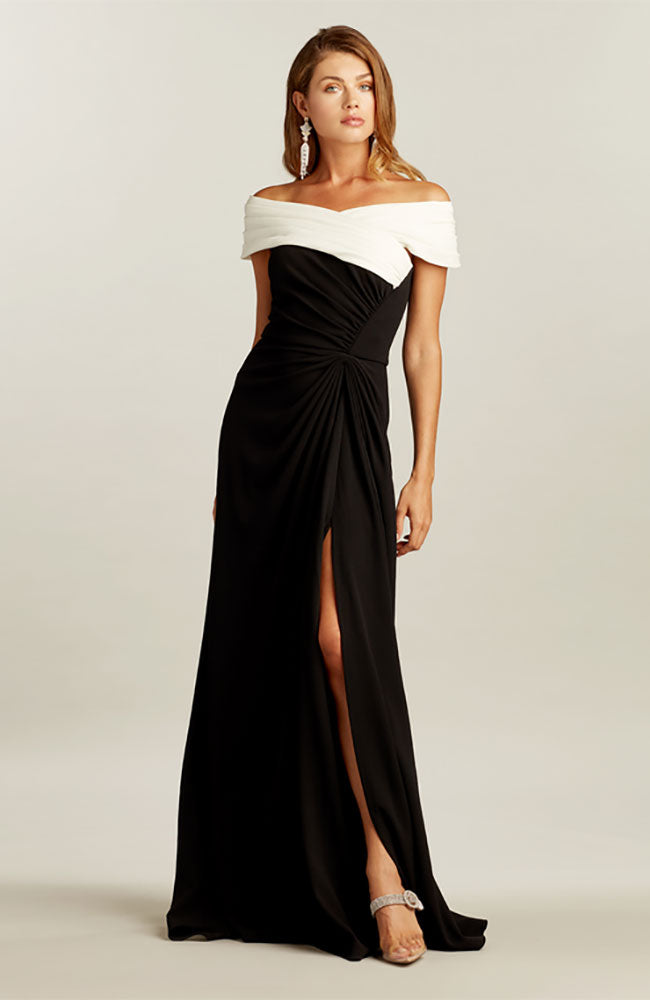 Marion Two Tone Crepe Gown