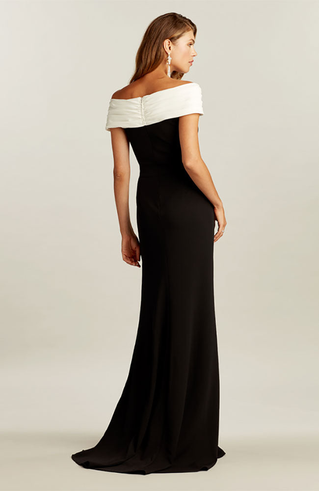 Marion Two Tone Crepe Gown