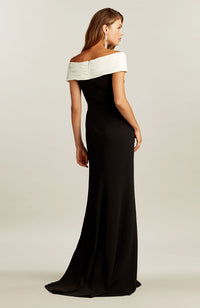 Marion Two Tone Crepe Gown