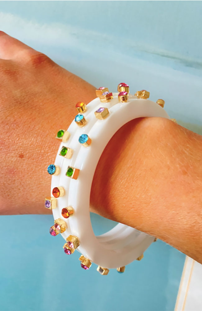 City Girl Jewel Bangles Set of 3