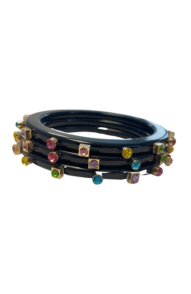 City Girl Jewel Bangles Set of 3