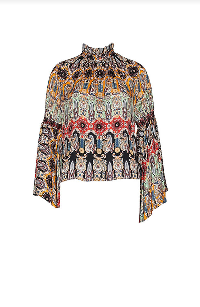 Jada Hankerchief Hem Blouse