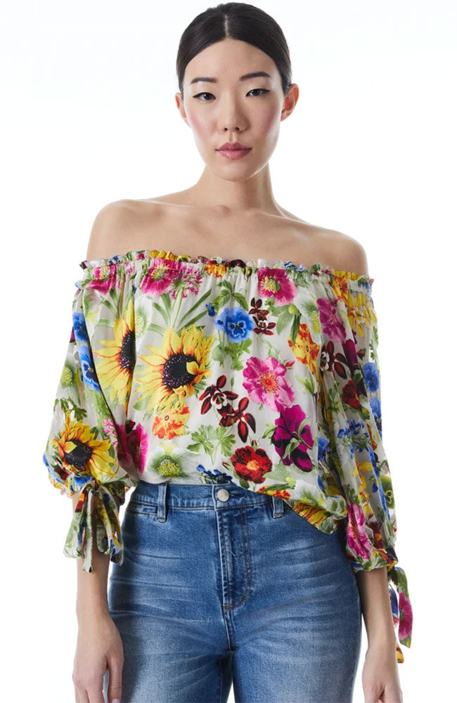 Alta Peasant Top with Ties