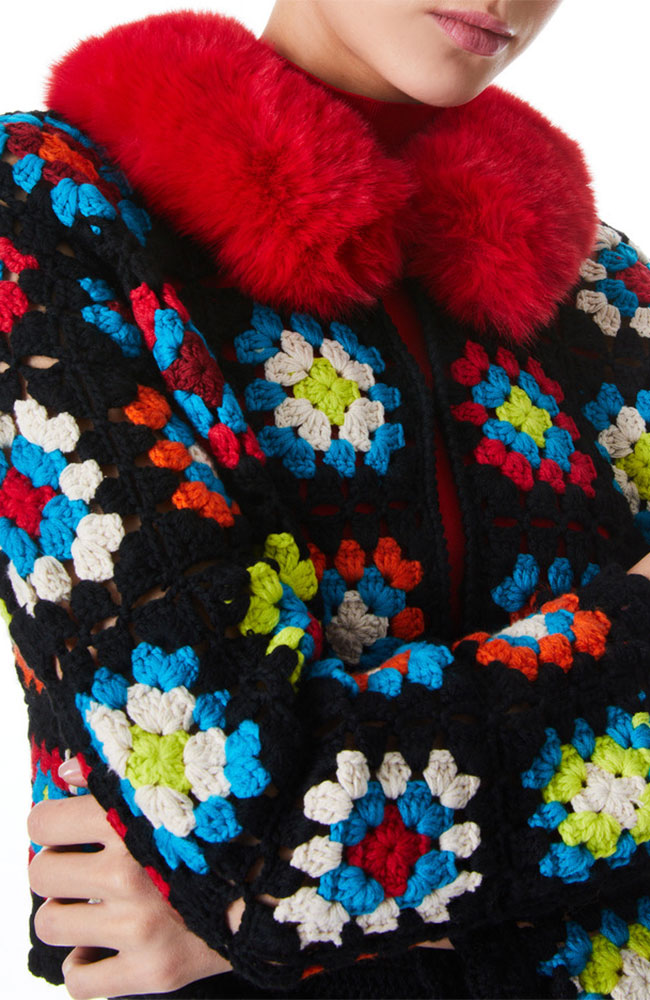 Anderson Crop Cardigan Faux Fur