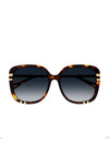 Chloe Sunglasses Square Dark Havana