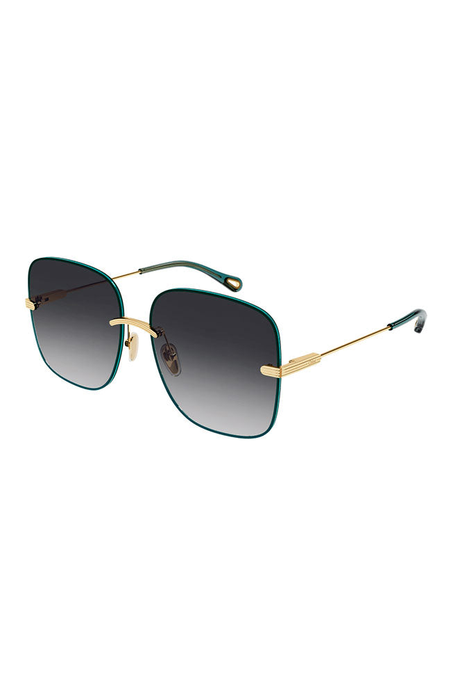 Chloe Square Rimless Sunglasses