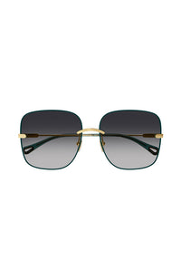 Chloe Square Rimless Sunglasses