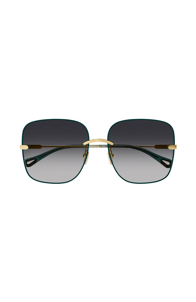 Chloe Square Rimless Sunglasses