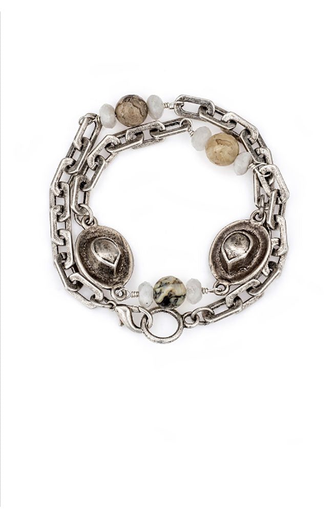 15" Silver Honfleur Chain Bracelet