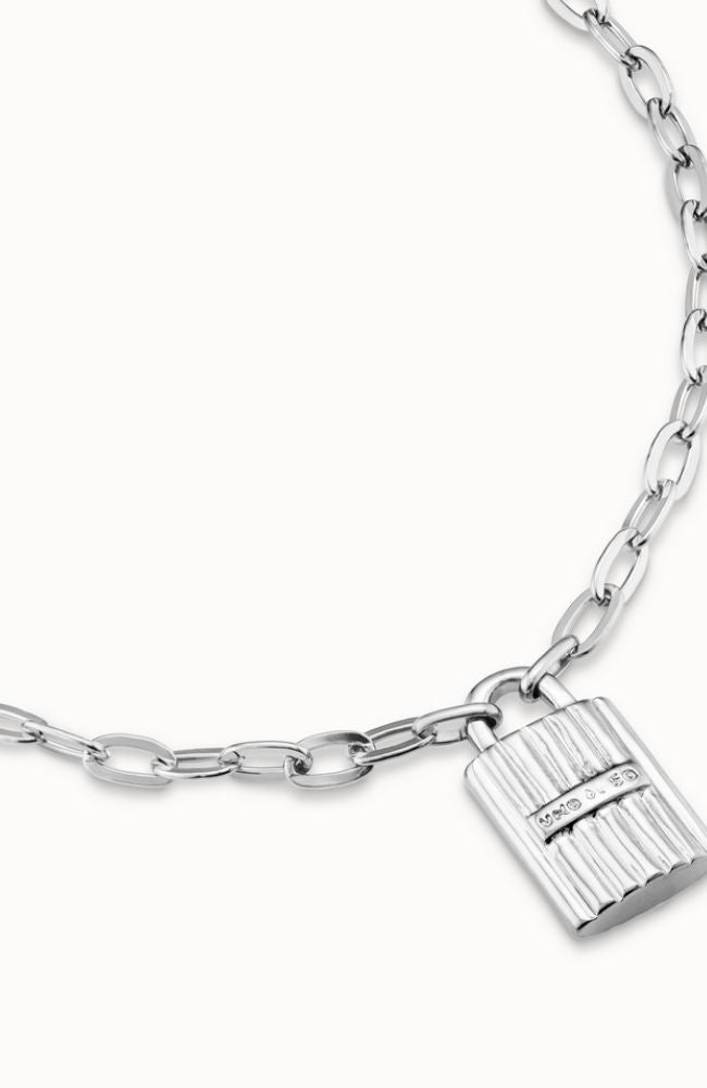Magic Key Lock Necklace Silver