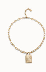 Magic Key Lock Necklace Gold