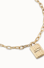 Magic Key Lock Necklace Gold