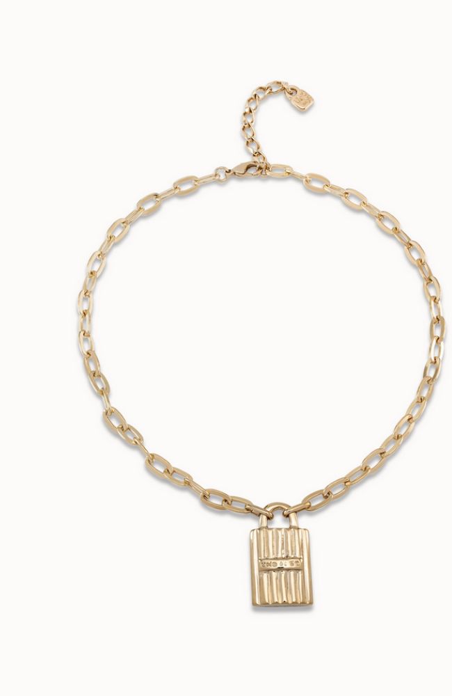 Magic Key Lock Necklace Gold
