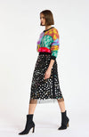 Crescent Mirror Mesh Skirt