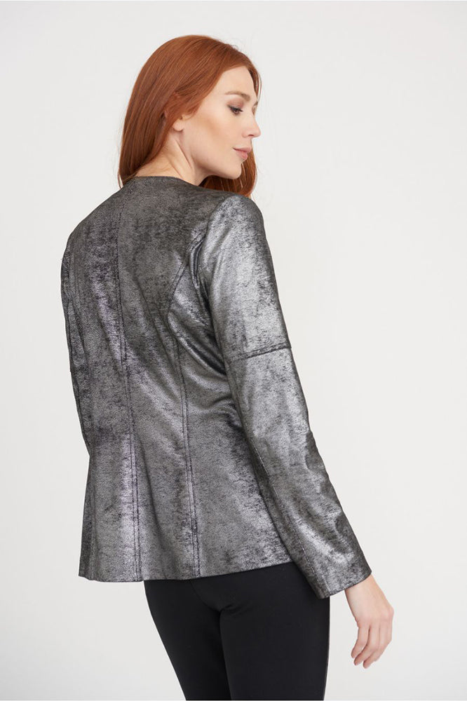 Metallic Jacket with Grommets