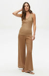 Smoked Wide Leg GauzePant