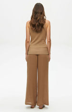 Smoked Wide Leg GauzePant