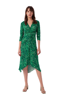 Lilac Dress in Billiard Green