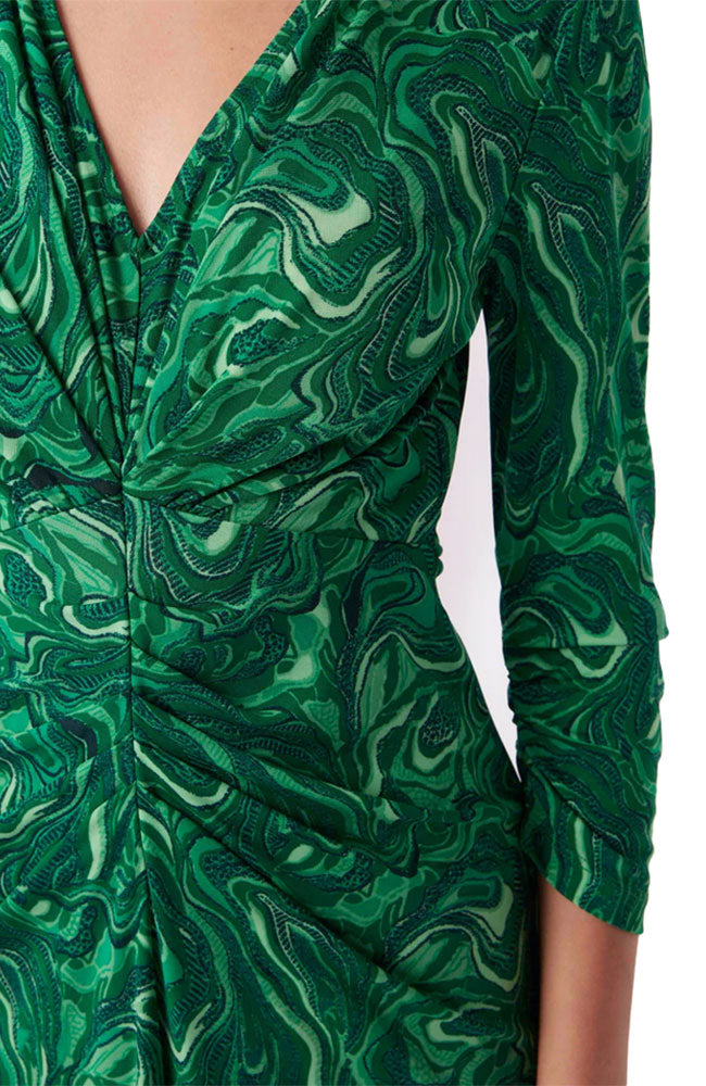Lilac Dress in Billiard Green
