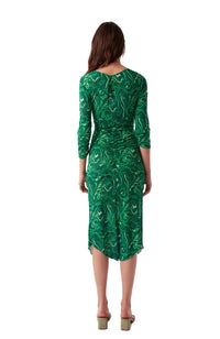 Lilac Dress in Billiard Green