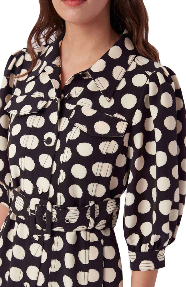 Britney Dress in Abstract Dot