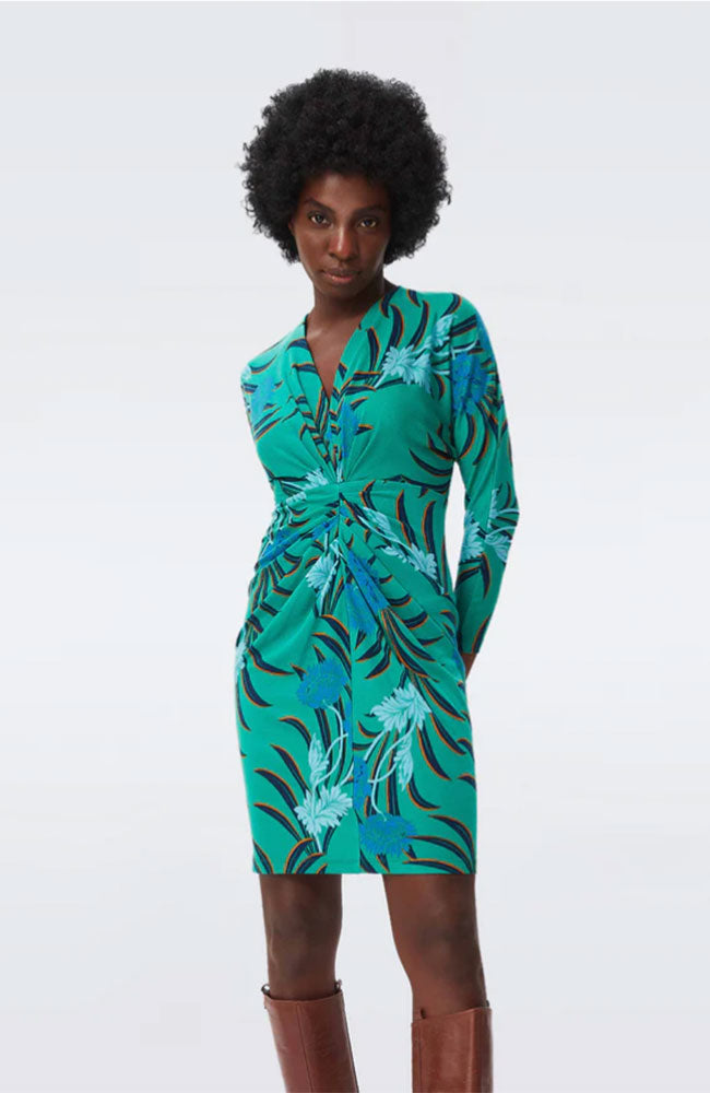 Miley Dress in Floral Green