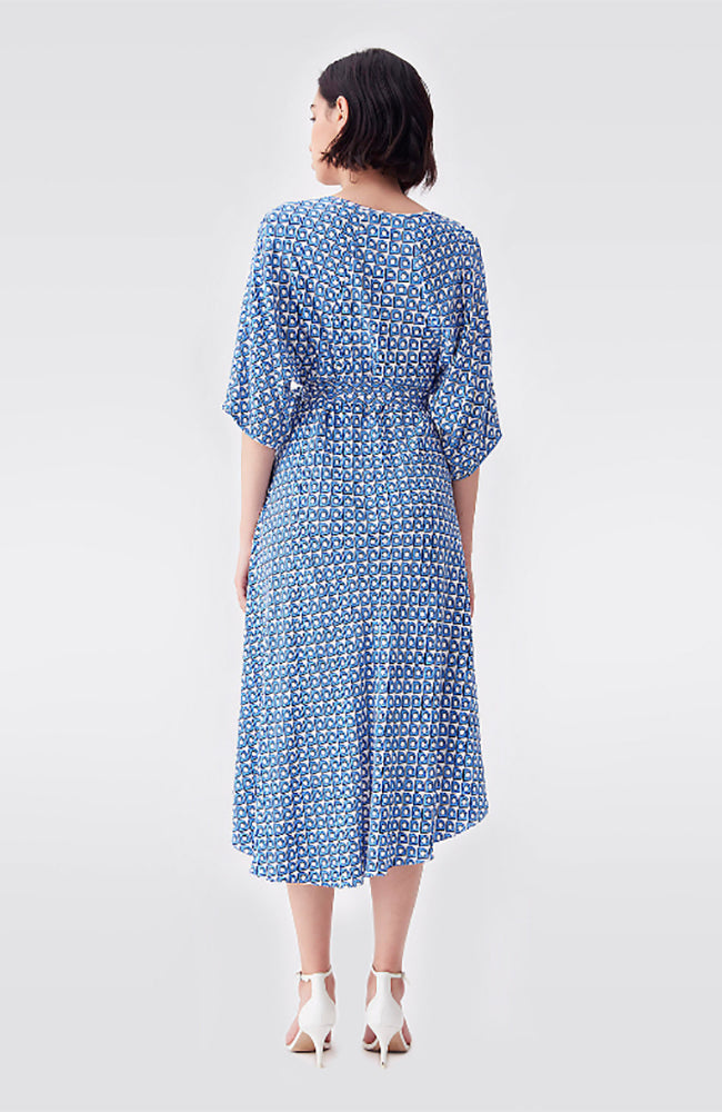 Eloise Crepe High-Low Midi Dress