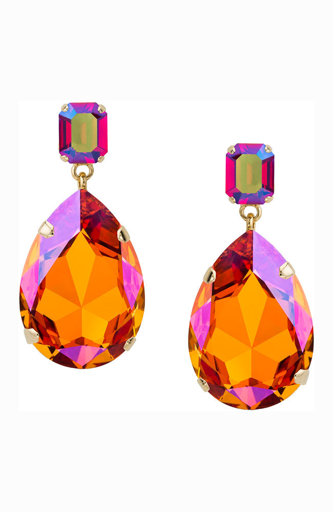 Siam AB & Astral Pink Crystal Earring