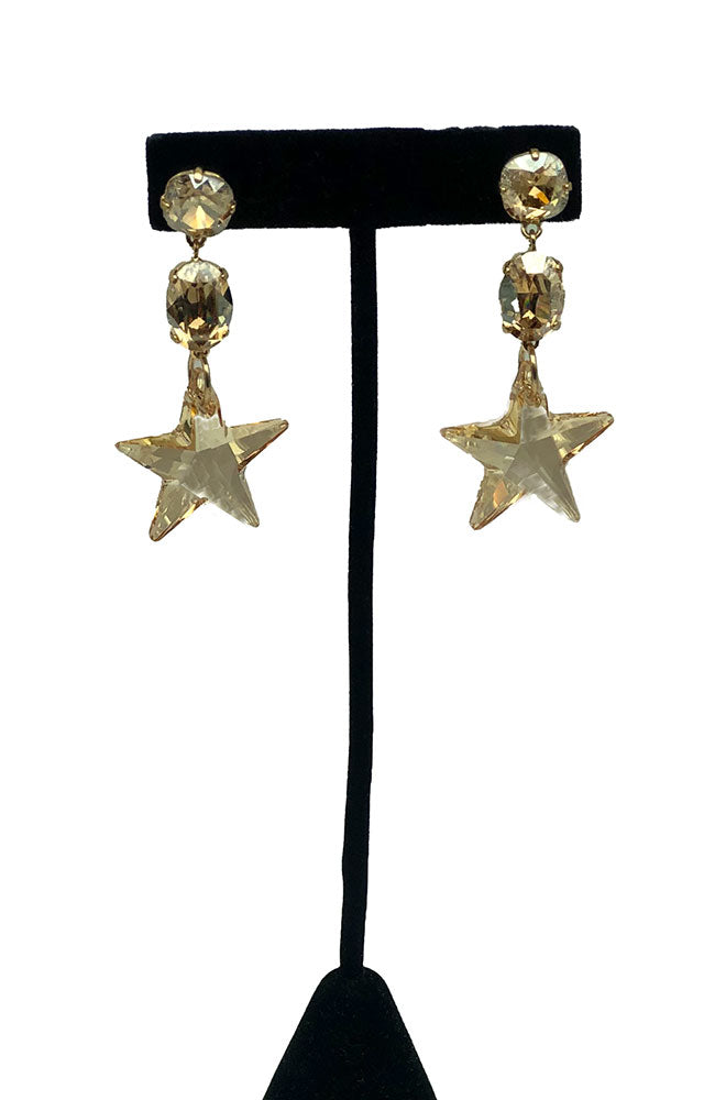 Gold Crystal with Crystal Star