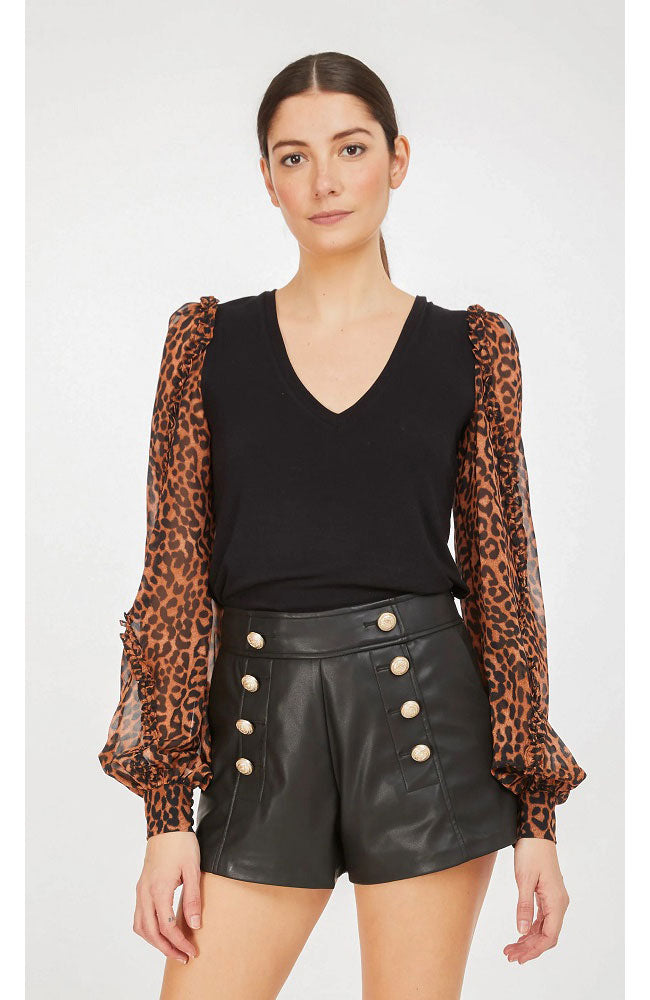 Kalani Leopard Combo Top