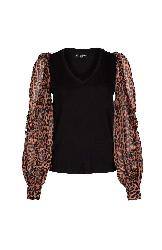 Kalani Leopard Combo Top