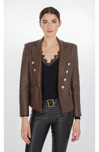 Angie Vegan Leather Blazer