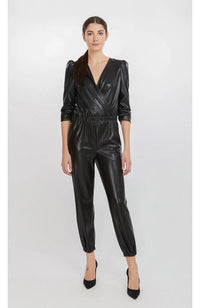 Madison Vegan Lthr Jumpsuit