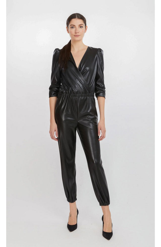 Madison Vegan Lthr Jumpsuit