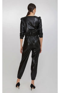 Madison Vegan Lthr Jumpsuit
