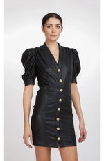 Janet Vegan Leather Dress
