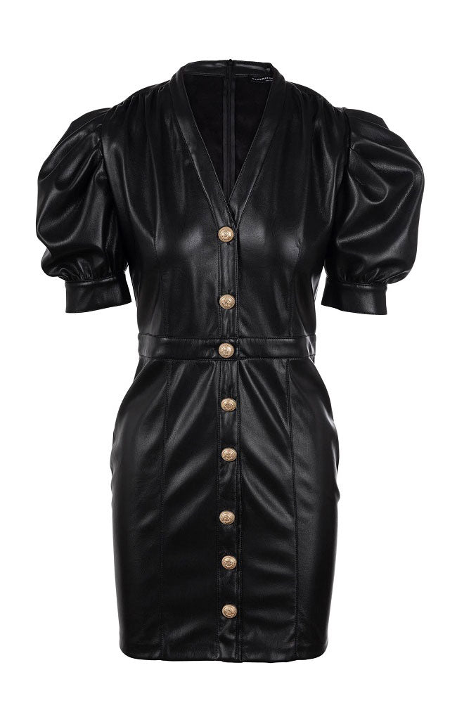 Janet Vegan Leather Dress