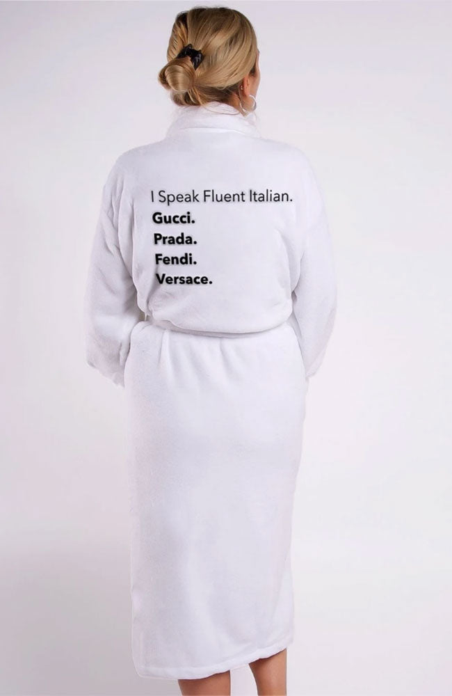 Fluent Italian Plush Robe