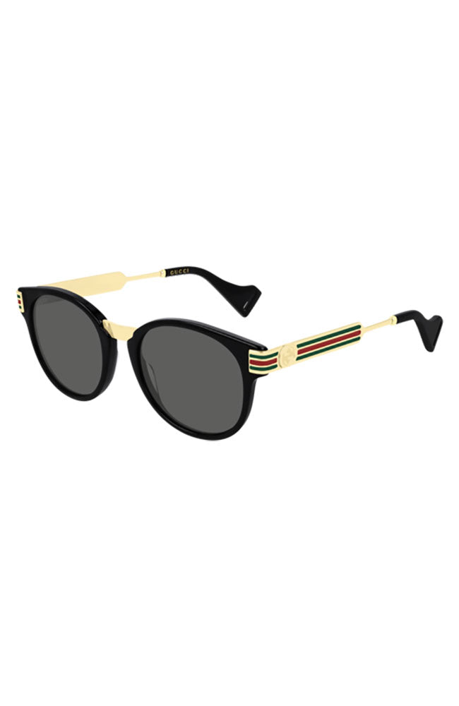 Gucci Sunglasses Black-Gold-Gray