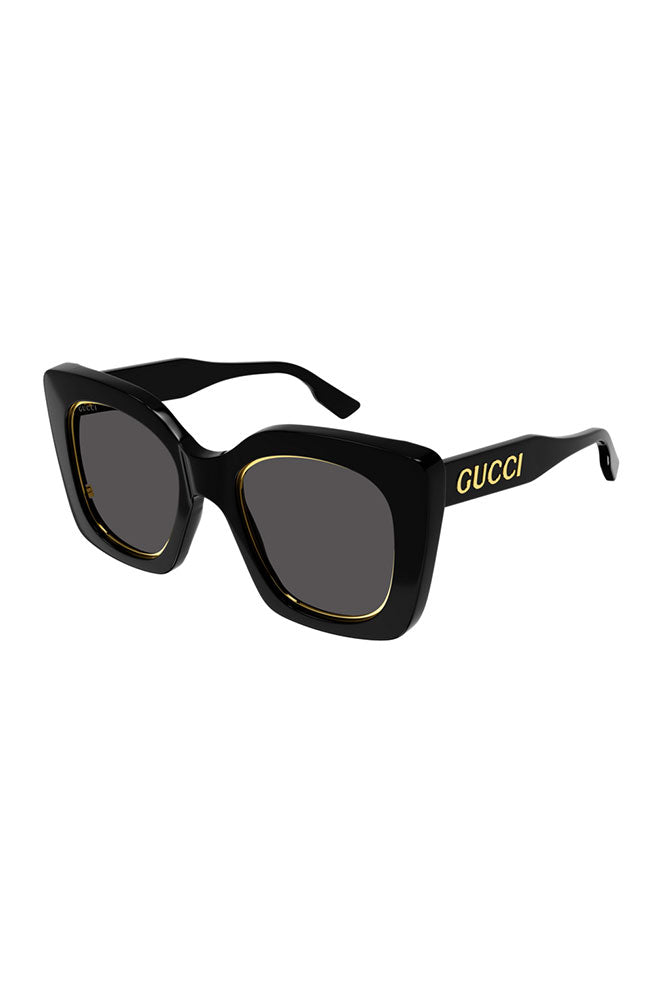 Gucci Soft Cat Eye Black with Grey Lens