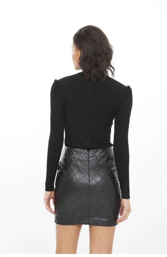 Fergie Ribbed Mock Neck