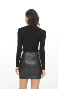 Fergie Ribbed Mock Neck