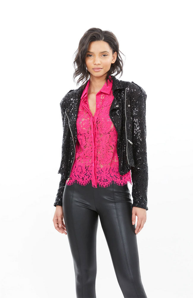 Robin Sequin Moto Jacket
