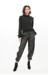 Dany Vegan Leather Jogger