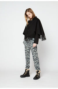Short Jacket with Fringe