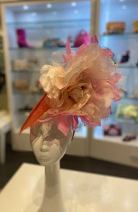 Fascinator Salmon Cream Pink