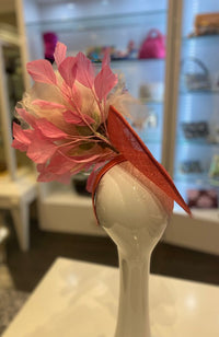 Fascinator Salmon Cream Pink