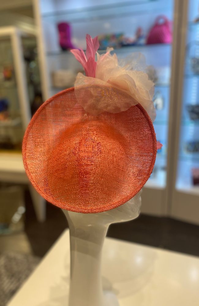 Fascinator Salmon Cream Pink