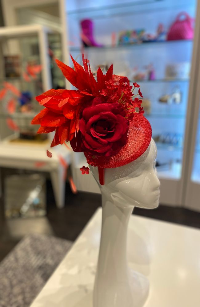 Fascinator Light Red